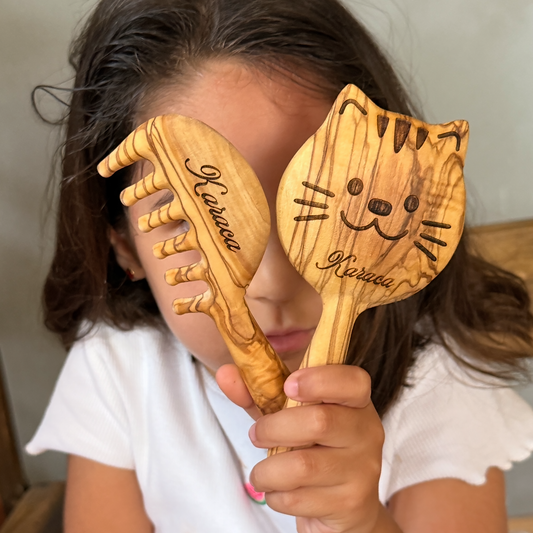 Handheld Mirror for Girls – Cat Design