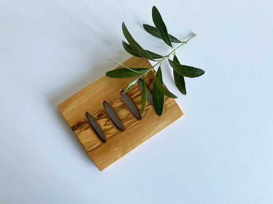 Wooden Perforated Soap Dish, Olive Wood Soap Holder, Exquisite Craftsmanship Bathroom Accessories