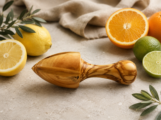 Handmade Olive Wood Lemon and Citrus Juicer | Natural and Healthy | Wooden Citrus squeezer