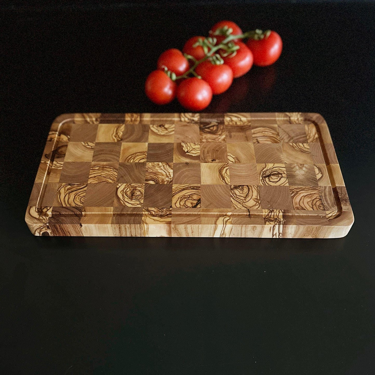 Olive Wood End Grain Cutting Board, Wooden End Grain Cutting Board Modern Style, Puzzle Shape Wooden Cutting Board, Luxury Cutting Board