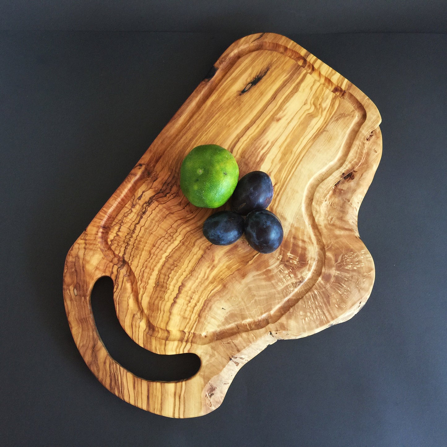 Handcrafted Olive Wood Cutting Board, Rustic and Durable Steak Board, Organic Kitchen Essential, Afrodit Steak Board