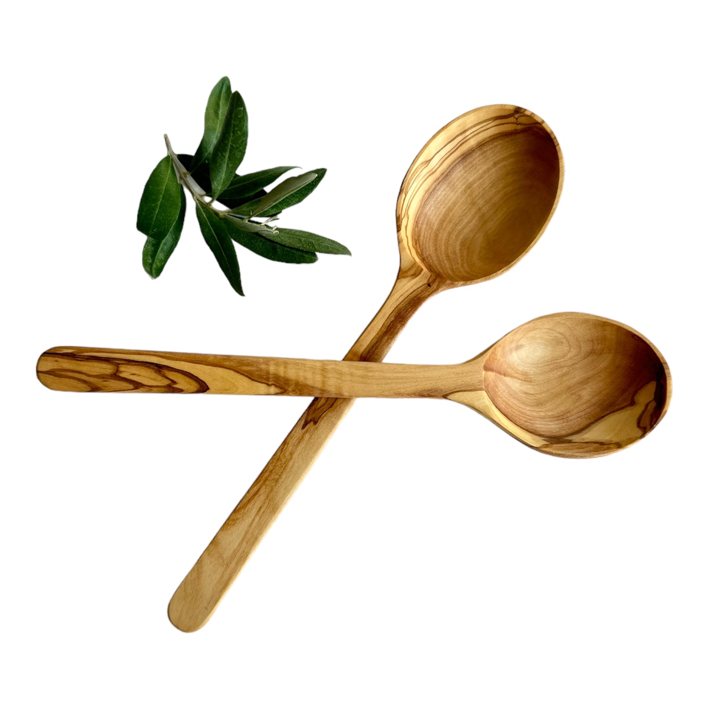 Functional and Elegant Spoon Set, Olive Wood Serving and Cooking Spoons