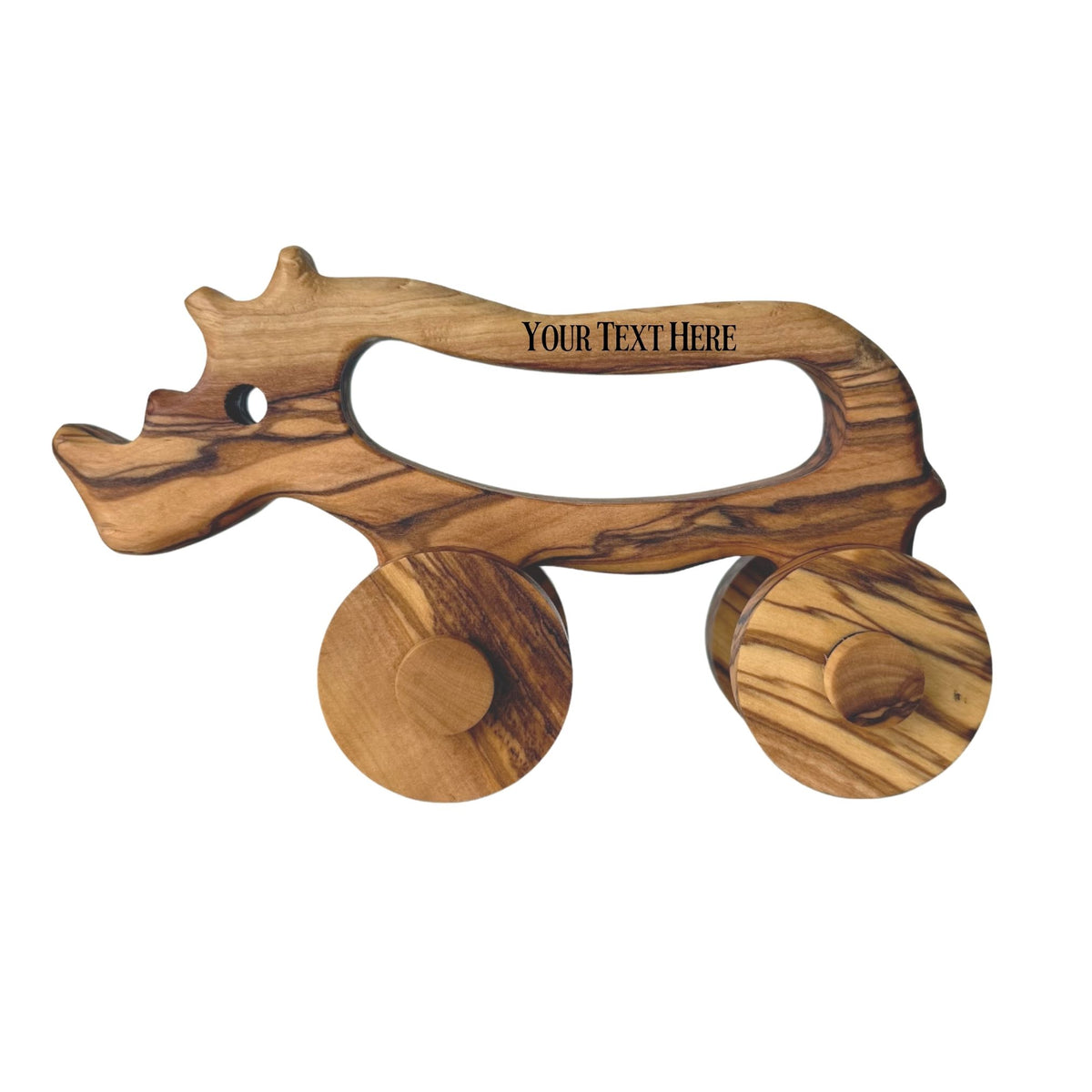 Olive Wood Toy Rhino, Wooden Toy Rhino, Environment Friendly Toy, Vegan Toys, Healthy Baby Toys, Natural Wooden Toy, Safe toys for babies