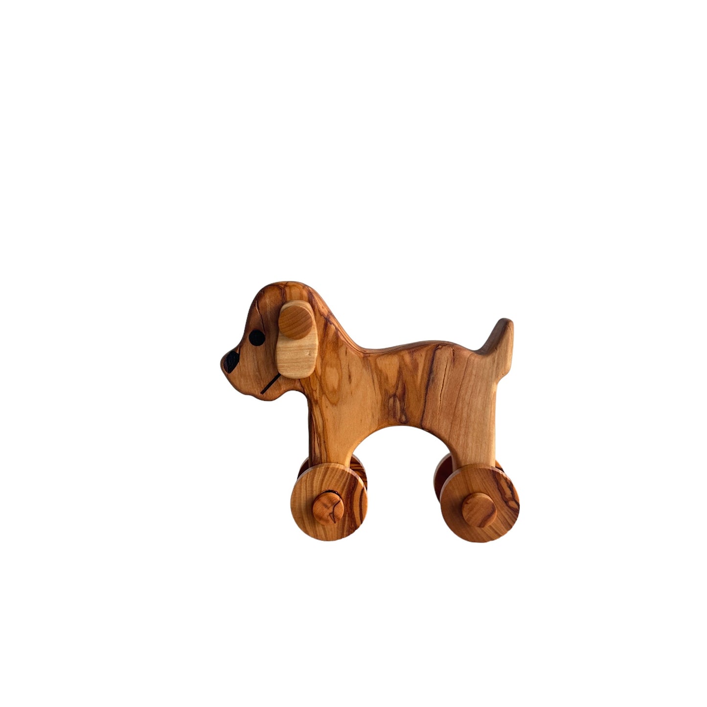 Olive Wood Toy Dog, Wooden Toy, Enviroment Friendly Vegan Toy, Chemical Free Natural Toy Dog, Safe Wooden Toys