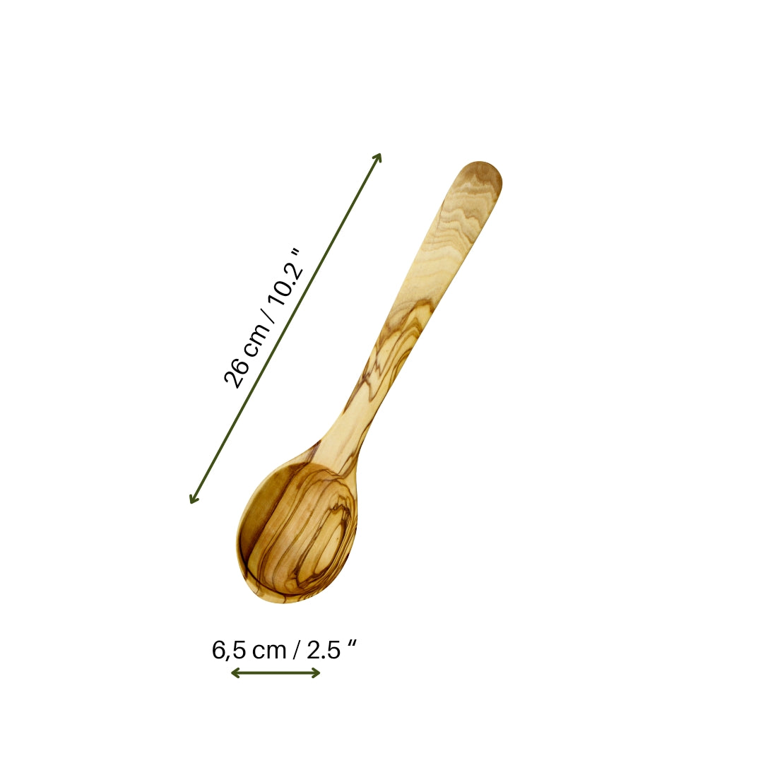 Functional and Elegant Spoon Set, Olive Wood Serving and Cooking Spoons