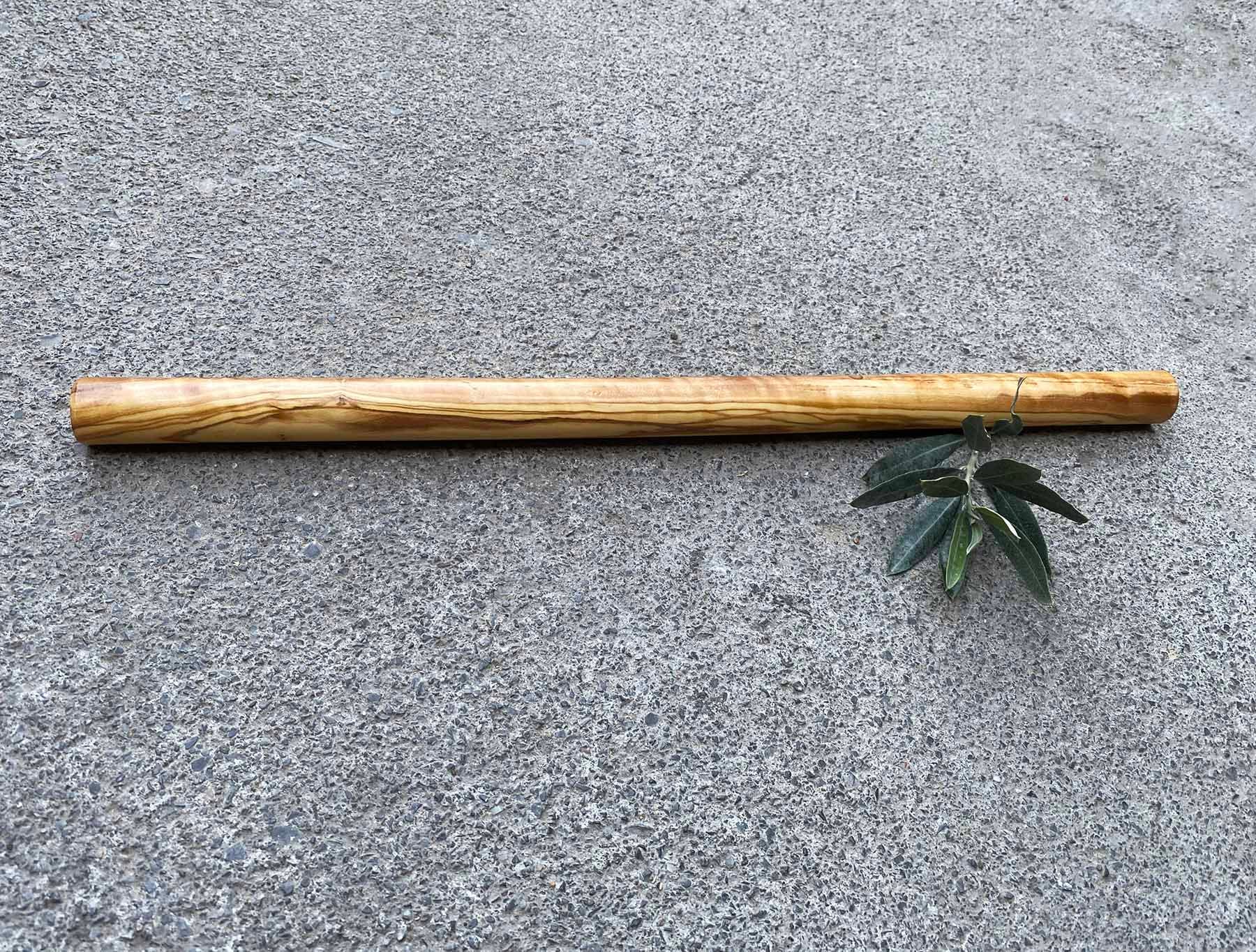 Handcrafted Olive Wood Mattarello - Handmade Rolling Pin - Unique Kitchen Utensil