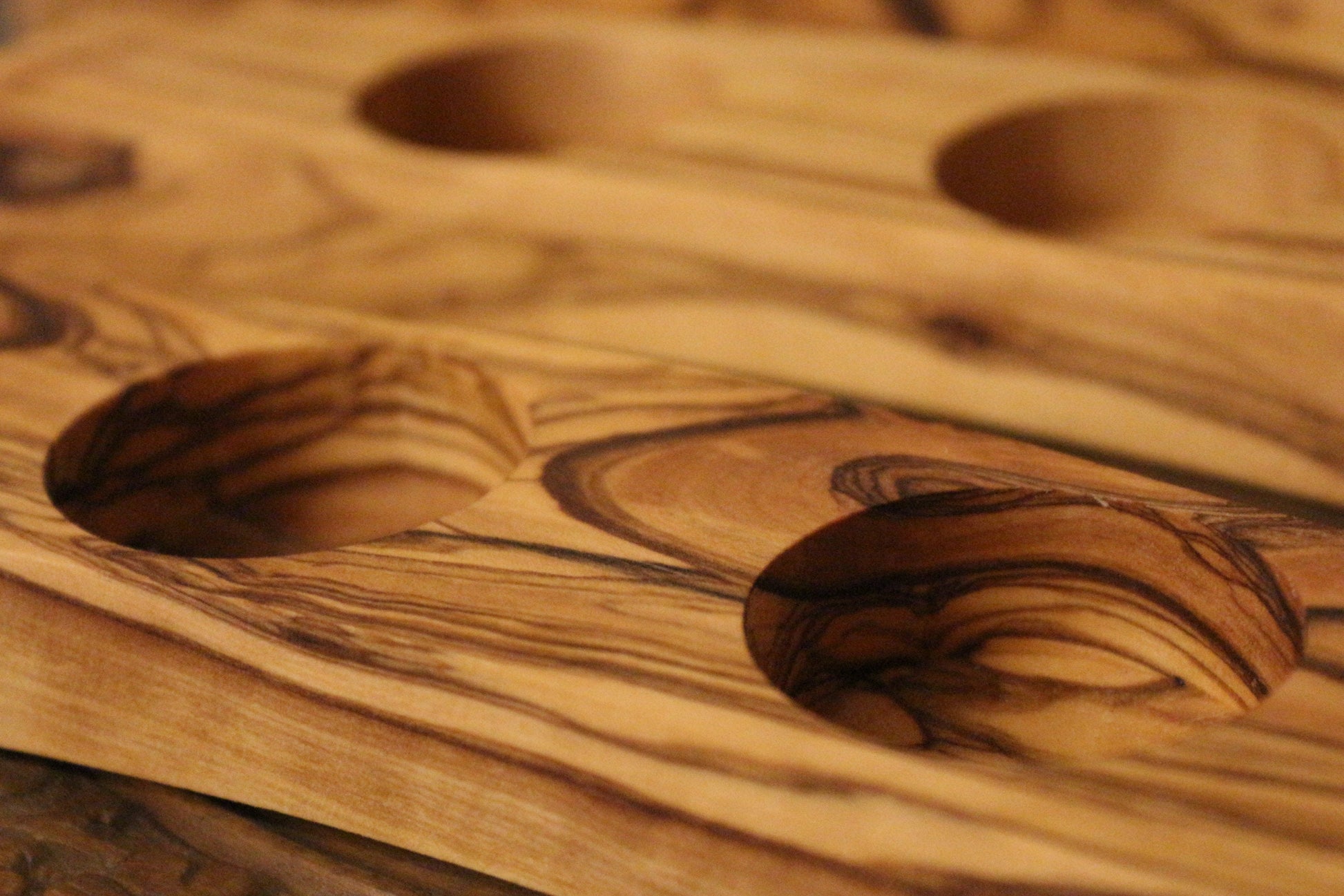 Olive Wood Tealight Holders Set of 3 | Gift For The Home