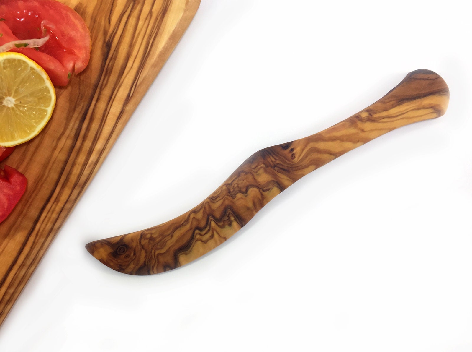 Olive Wood Breakfast Knife, Olive Wood Butter Knife