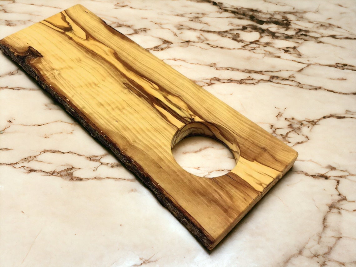 Unique Olive Wood Board, Natural Chopping Board, Handmade Olive Wood Cutting Board, Serving Board, Olive Wood Serving Board, Authentic Board