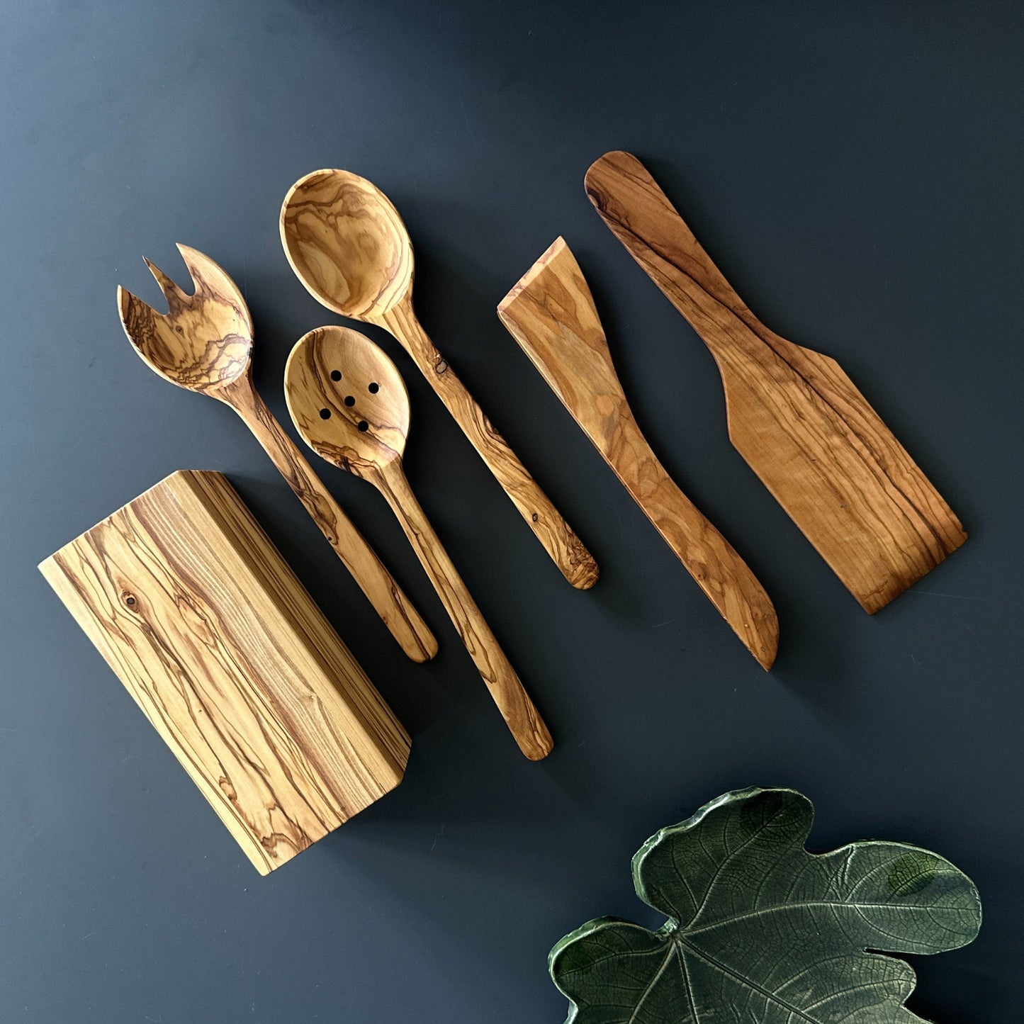 Handcrafted Olive Wood 6-Piece Kitchen Utensil Set I New Home Gift I Mother's day Gift