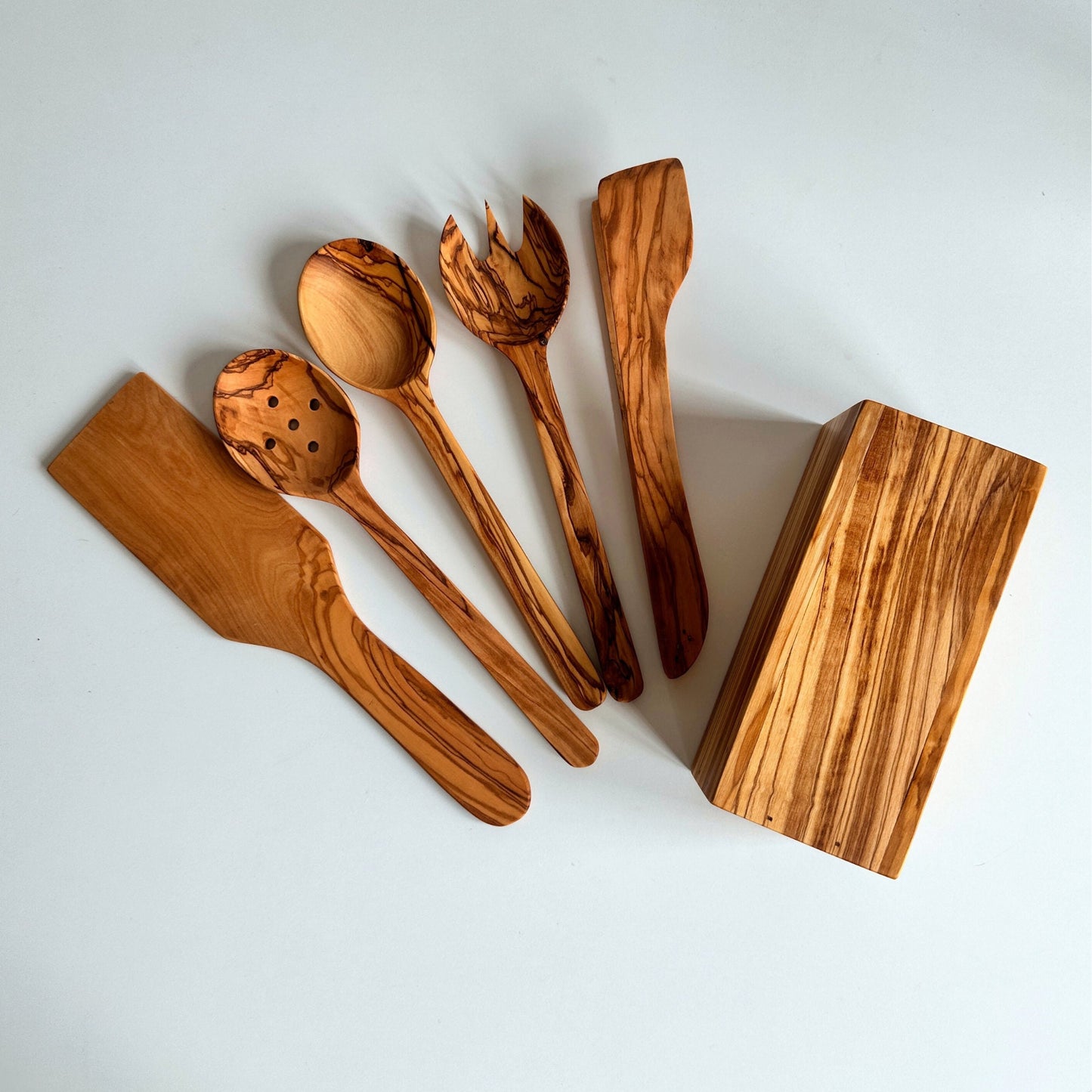 Handcrafted Olive Wood 6-Piece Kitchen Utensil Set I New Home Gift I Mother's day Gift