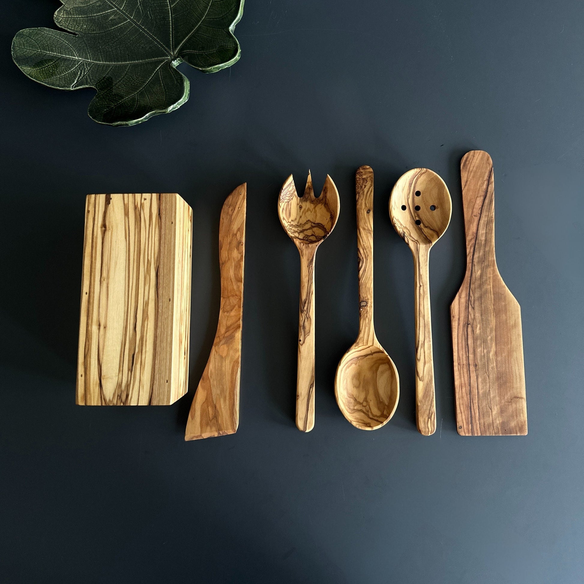 Handcrafted Olive Wood 6-Piece Kitchen Utensil Set I New Home Gift I Mother's day Gift