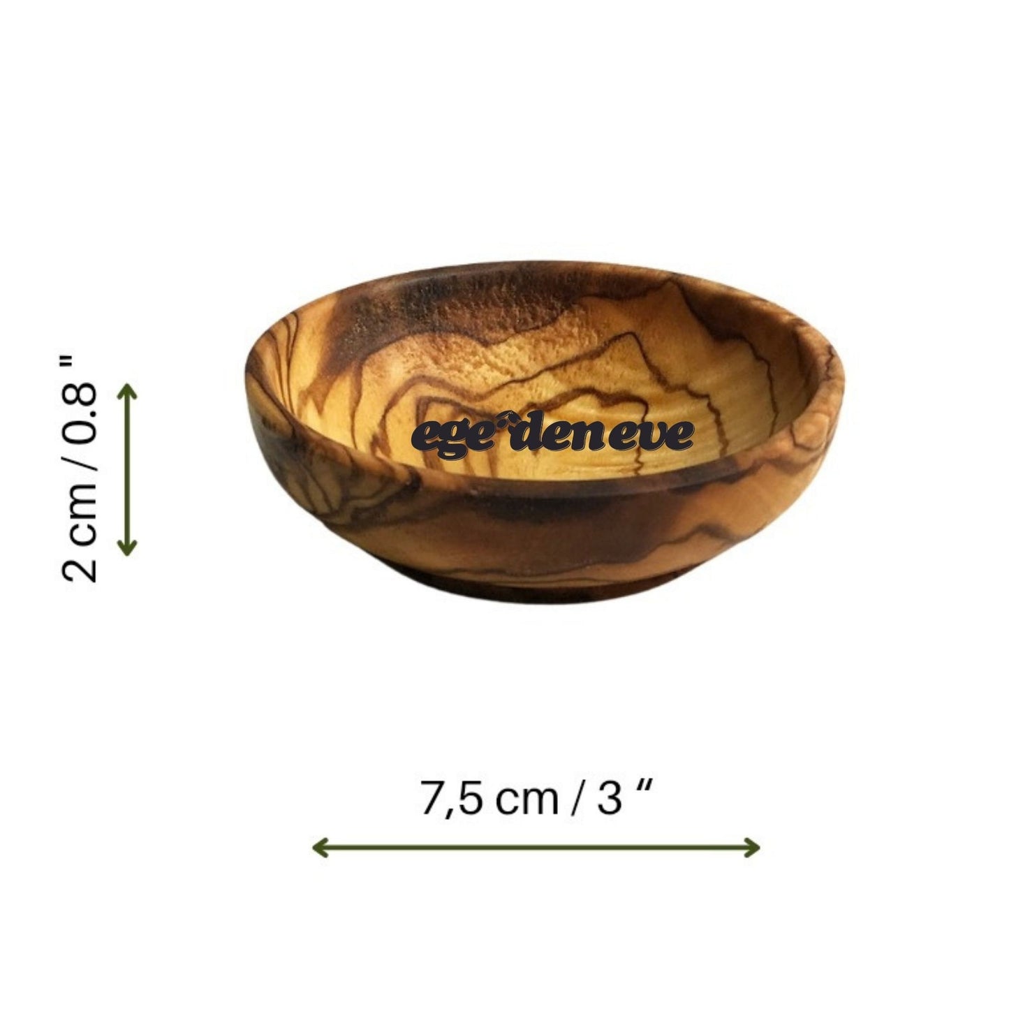 Logo Engraved Olive Wood Mini Dishes | Corporate Gift | Event | Corporate Gifts with Logos | Olive Wood Party Favor | Wedding Party Gift