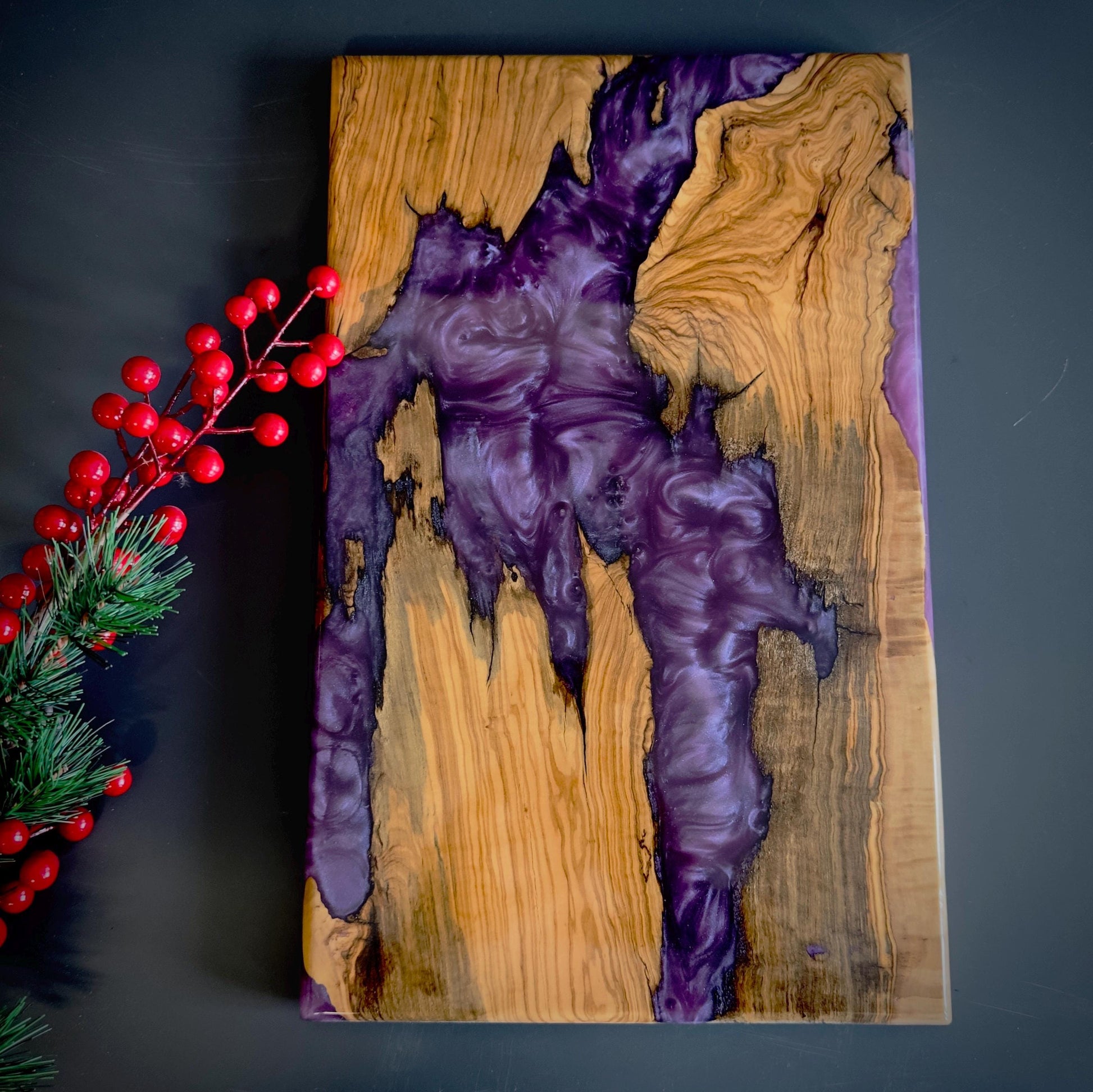 purple resin board, Christmas gift