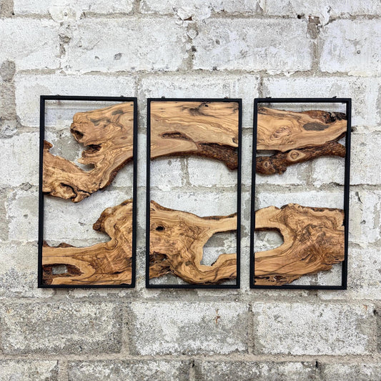 live edge wall decor, olive wood wall decor, wooden wall art