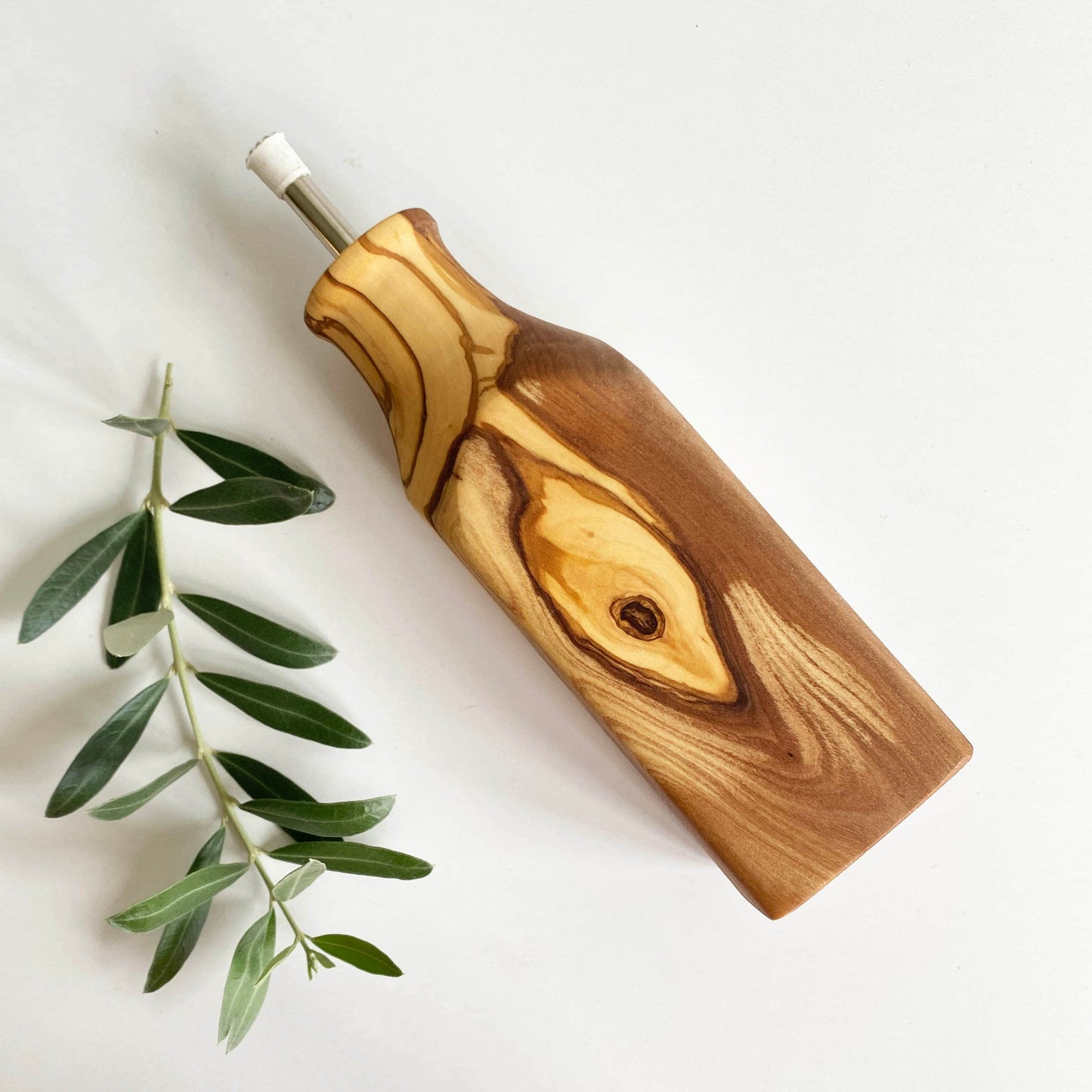 Olive Wood Oil Bottle, Olive Wood Oil Dispenser