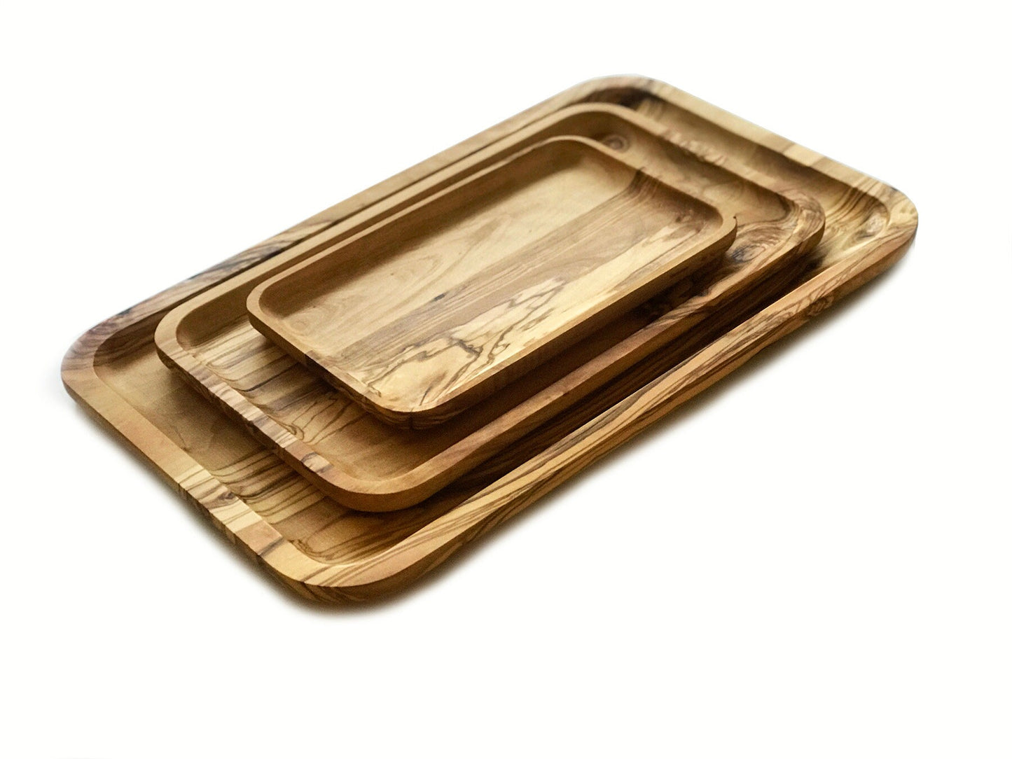 Olive Wood Serving Tray, Handmade Olive Wood Tray