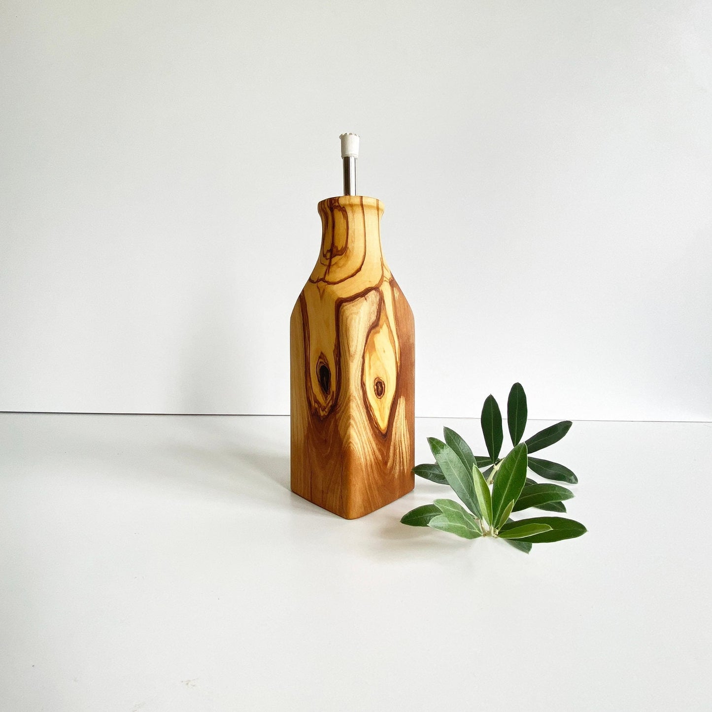 Olive Wood Oil Bottle, Olive Wood Oil Dispenser